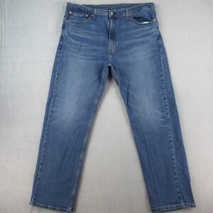 Levis 505 Regular Fit Straight Leg Blue Jeans Mens 40x32 00505-2222 Medium Wash